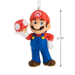 Nintendo Super Mario™ With Super Mushroom Hallmark Ornament -Hallmark Gift Shop Super Mario With Super Mushroom Christmas Ornament 3HCM3771 04