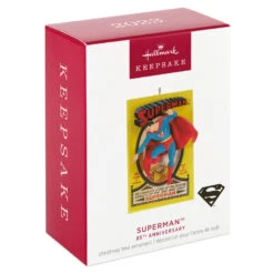 Hallmark DC™ 85th Anniversary Superman™ Ornament -Hallmark Gift Shop Superman Comic Book Keepsake Ornament 1999QXI6109 04