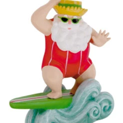 Surfing Santa Hallmark Ornament -Hallmark Gift Shop Surfing Santa Christmas Ornament 1HGO3625 06