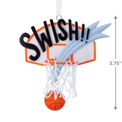 Swish Basketball Hallmark Ornament -Hallmark Gift Shop Swish Basketball Christmas Ornament 1HGO3527 04