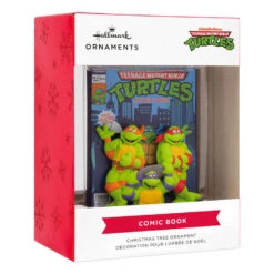 Teenage Mutant Ninja Turtles Comic Book Hallmark Ornament -Hallmark Gift Shop TMNT Comic Book Christmas Ornament 3HCM3468 08