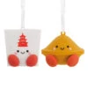 Better Together Takeout Box And Fortune Cookie Magnetic Hallmark Ornaments, Set Of 2 -Hallmark Gift Shop Takeout Box and Fortune Cookie Christmas Ornaments 1HGO3296 01