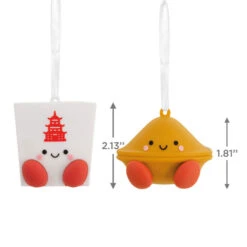 Better Together Takeout Box And Fortune Cookie Magnetic Hallmark Ornaments, Set Of 2 -Hallmark Gift Shop Takeout Box and Fortune Cookie Christmas Ornaments 1HGO3296 04
