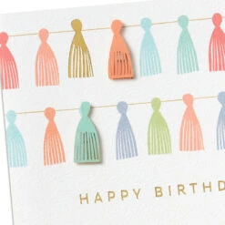 Hallmark Today Calls For A Celebration Birthday Card -Hallmark Gift Shop Tassel Banners Signature Birthday Card 659LAD3160 04
