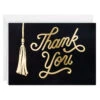 Hallmark Black And Gold Tassel Blank Graduation Thank-You Notes, Pack Of 40 -Hallmark Gift Shop Tassel and Script Black Graduation ThankYou Notes 5GEY1010 01