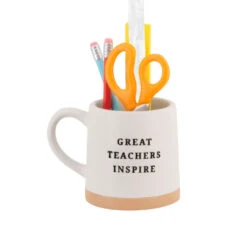 Great Teachers Inspire Cup Hallmark Ornament -Hallmark Gift Shop Teacher Coffee Cup With Tools Christmas Ornament 1HGO3642 07