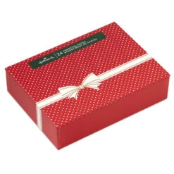 Hallmark Festive Blank Assorted Boxed Holiday Note Cards, Pack Of 24