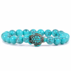 Fahlo Crystal Blue Turtle Journey Bracelet