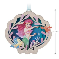 Hallmark Disney The Little Mermaid Ariel And Friends Papercraft Ornament -Hallmark Gift Shop The Little Mermaid and Friends Keepsake Ornament 1999QXD6579 03
