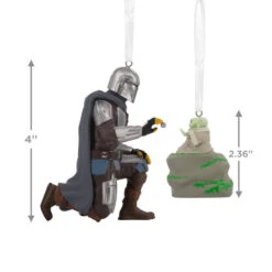 Star Wars: The Mandalorian™ And Grogu™ Hallmark Ornaments, Set Of 2 -Hallmark Gift Shop The Mandalorian and Grogu Christmas Ornaments 3HCM4004 04