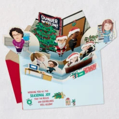 Hallmark The Office Party Planning Committee Funny Pop-Up Christmas Card With Sound -Hallmark Gift Shop The Office Funny PopUp Christmas Card With Sound 959XOC1026 04