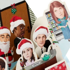Hallmark The Office Party Planning Committee Funny Pop-Up Christmas Card With Sound -Hallmark Gift Shop The Office Funny PopUp Christmas Card With Sound 959XOC1026 05