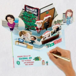 Hallmark The Office Party Planning Committee Funny Pop-Up Christmas Card With Sound -Hallmark Gift Shop The Office Funny PopUp Christmas Card With Sound 959XOC1026 07