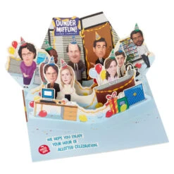 Hallmark The Office The Party Planning Committee Funny Pop-Up Birthday Card With Sound -Hallmark Gift Shop The Office Party Planning Committee Card 959ARH1612 02