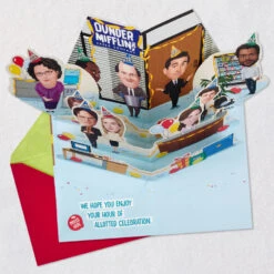 Hallmark The Office The Party Planning Committee Funny Pop-Up Birthday Card With Sound -Hallmark Gift Shop The Office Party Planning Committee Card 959ARH1612 04