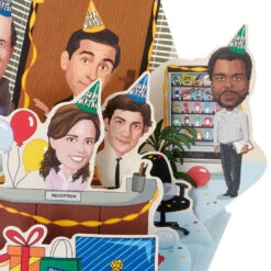 Hallmark The Office The Party Planning Committee Funny Pop-Up Birthday Card With Sound -Hallmark Gift Shop The Office Party Planning Committee Card 959ARH1612 05