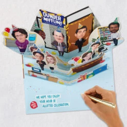 Hallmark The Office The Party Planning Committee Funny Pop-Up Birthday Card With Sound -Hallmark Gift Shop The Office Party Planning Committee Card 959ARH1612 08