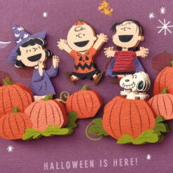 Hallmark Peanuts® Gang In The Pumpkin Patch Halloween Card -Hallmark Gift Shop The Peanuts Gang in the Pumpkin Patch Halloween Card 799IEH1043 04
