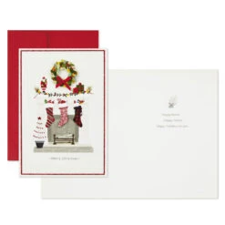 Hallmark The Stockings Were Hung Boxed Christmas Cards, Pack Of 12 -Hallmark Gift Shop The Stockings Were Hung Boxed Christmas Cards 1XPX1121 03