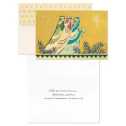 Hallmark Three Wise Men Bearing Gifts Boxed Christmas Cards, Pack Of 16 -Hallmark Gift Shop Three Wise Men Bearing Gifts Boxed Christmas Cards 1XPX2297 03