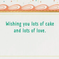 Hallmark Lots Of Love And Cake 3D Pop-Up Card -Hallmark Gift Shop Tiered Birthday Cake 3D PopUp Card 799WDR1214 04