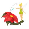 Hallmark Disney Tinker Bell Pixie-Dusted Poinsettia Ornament -Hallmark Gift Shop Tinker Bell on Flower Keepsake Ornament 2099QXD6637 01