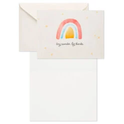Hallmark Tiny Wonder Rainbow Blank Thank-You Notes, Pack Of 40 -Hallmark Gift Shop Tiny Wonder Rainbow Blank ThankYou Notes 5STZ1135 03