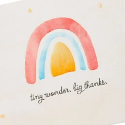 Hallmark Tiny Wonder Rainbow Blank Thank-You Notes, Pack Of 40 -Hallmark Gift Shop Tiny Wonder Rainbow Blank ThankYou Notes 5STZ1135 04