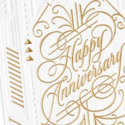 Hallmark To Life, Love And Happiness Anniversary Card -Hallmark Gift Shop To Life and Love Art Deco Anniversary Card 759LAD4001 04