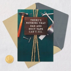 Hallmark Nothing You Can’t Fix Birthday Card For Dad -Hallmark Gift Shop Tools Birthday Card for Dad 659MAN3889 05
