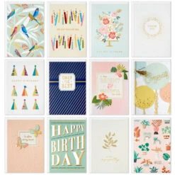 Hallmark Touch Of Elegance Assorted Boxed All-Occasion Cards, Pack Of 12