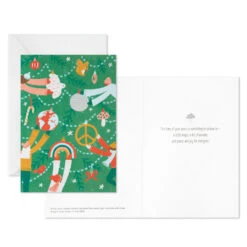 Hallmark UNICEF Decorating The Tree Boxed Christmas Cards, Pack Of 12 -Hallmark Gift Shop Tree and Large Ornaments Boxed Christmas Cards 1URS2298 03