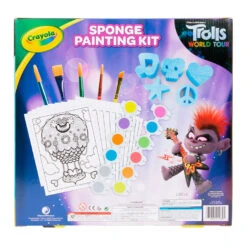 Crayola® Trolls Washable Sponge Painting Kit, 35+ Pieces -Hallmark Gift Shop Trolls Washable Sponge Paint Kit 11CRA2048 03