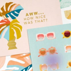 Hallmark Tropical Style Assorted Blank Note Cards In Caddy, Pack Of 40 -Hallmark Gift Shop Tropics Scenes Blank Note Cards in Caddy 3CNT2119 03