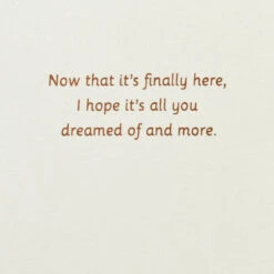 Hallmark I Hope It's All You Dreamed Of And More Wedding Card For Daughter -Hallmark Gift Shop Tulle and Palm Leaf Decor Daughter Wedding Card 659W3920 02