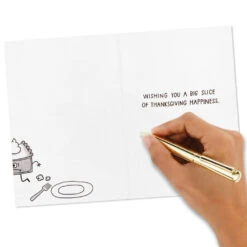 Hallmark Big Slice Of Gratitude Assorted Funny Thanksgiving Cards, Pack Of 16 -Hallmark Gift Shop Turkey and Pets Funny Thanksgiving Card Assortment 5HAA1013 05