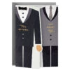Hallmark Two Grooms, One Happy Day Wedding Card For Couple -Hallmark Gift Shop Tuxedo Grooms Wedding Card for Gay Couple 699W4113 01