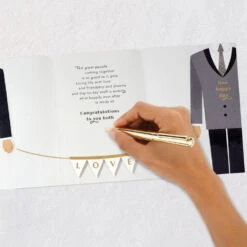 Hallmark Two Grooms, One Happy Day Wedding Card For Couple 16 Hallmark Two Grooms, One Happy Day Wedding Card For Couple -Hallmark Gift Shop Tuxedo Grooms Wedding Card for Gay Couple 699W4113 07