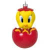 Hallmark Looney Tunes™ Tweety™ Chwistmas Surprise Ornament -Hallmark Gift Shop Tweety Bird in Red Ball Keepsake Ornament 1899QXI6047 01