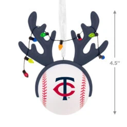 MLB Minnesota Twins™ Reindeer Baseball Hallmark Ornament -Hallmark Gift Shop Twins Reindeer Baseball Christmas Ornament 1OSL2706 04