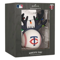 MLB Minnesota Twins™ Reindeer Baseball Hallmark Ornament -Hallmark Gift Shop Twins Reindeer Baseball Christmas Ornament 1OSL2706 08