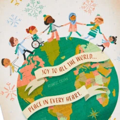 Hallmark UNICEF Joy To All The World Boxed Christmas Cards, Pack Of 12 -Hallmark Gift Shop UNICEF Children on Globe Boxed Christmas Cards 1URS2324 06