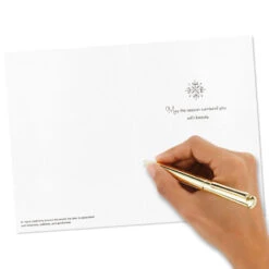 Hallmark UNICEF Deer In Snowy Woods Boxed Christmas Cards, Pack Of 20 -Hallmark Gift Shop UNICEF Deer in Snowy Woods Boxed Christmas Cards 1URS2308 07