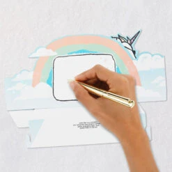 Hallmark Even Unicorns Believe In You Funny Pop-Up Card -Hallmark Gift Shop Unicorn Rainbow Awesome Card 5RZW1210 06