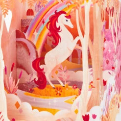 Hallmark Have A Magical Day 3D Pop-Up Birthday Card -Hallmark Gift Shop Unicorn With Rainbow 3D PopUp Birthday Card for Her 899WDR1065 04