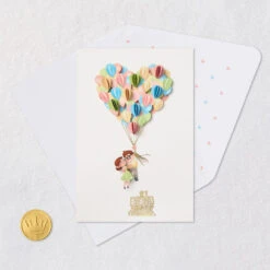 Hallmark Disney/Pixar Up Adventure Of A Lifetime Anniversary Card -Hallmark Gift Shop Up Balloon Bouquet Signature Anniversary Card 859LAD3204 06