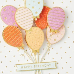 Hallmark Happy To Know Someone Like You Birthday Card -Hallmark Gift Shop Upscale Balloon Bouquet Birthday Card 859LAD4801 04