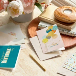 Hallmark Festive Wishes Blank Birthday Cards, Pack Of 16 -Hallmark Gift Shop Upscale Bday Icons Birthday Cards Assortment 5STZ1338 07