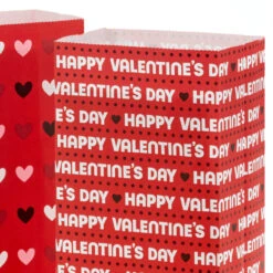 Hallmark Hearts And Letters Assorted Valentine's Day Paper Treat Sacks, Pack Of 30 -Hallmark Gift Shop Valentines Day Assorted Paper Treat Sacks 5VGB1958 05