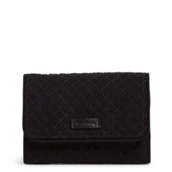 Vera Bradley RFID Riley Compact Wallet In Classic Black